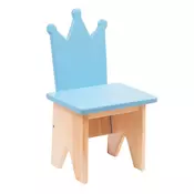Personalized Wooden Kids’ Chair – Unique Design & Premium Quality! – Crown Blue
