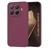 Silikonski ovitek Techsuit SoftFlex za Xiaomi 15T Pro - temno rdeč