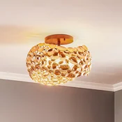 Schuller Valencia Narisa LED stropna svetilka, O 46 cm, roza zlato - Dnevna soba/jedilnica - Sodobni - temno rjava, rožnato zlata - Kovina