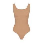 cfab Oblikovanje postave Tank Sculpting Bodysuit with String bež