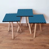 Hanah Home Set klub stocica 3Shp183, 3 komada, Bela