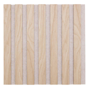 Akustični panel MDF hrast/bež filc 30 x 2,1 x 30 cm 3 kosi
