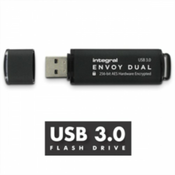 INTEGRAL USB ključ ENVOY DUAL FIPS 197 ENCRYPTED (128GB), črn