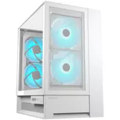 COUGAR OmnyX PC Case, Mid Tower, White - CGR-2WA3W-RGB
