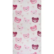 Rožnata/slonokoščena pralna otroška preproga 80x150 cm Cute Teddies Pink – Vitaus