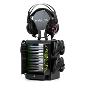 Numskull Numskull uradni stolp za shranjevanje iger Halo, držalo za krmilnik, stojalo za slušalke za PS4, Xbox One, Nintendo Switch - uradno blago 343 Industries, (21241608)