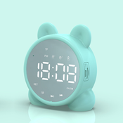 Generic Zvočnik, združljiv s tehnologijo Bluetooth, LCD, digitalni zaslon, budilka, časovnik za spanje, otroška budilka ob postelji, (21125793)