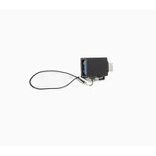 MicroConnect Adapter USB-C na USB3.0 A M-F z vrvico za pritrditev na kabel, črn