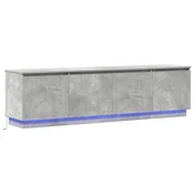 Vidaxl TV omarica Betonsko siva 180 x 38 x 49 cm Konstruiran les