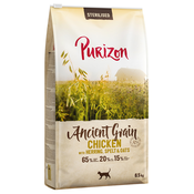 Ekonomicno pakiranje Purizon Adult s pražitaricama 2 x 6,5 kg - Sterilised piletina i riba