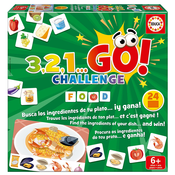 Spoločenská hra Jedlá 3,2,1... Go! Challenge Food Educa 24 obrázkov 150 dielov od 6 rokov EDU19392