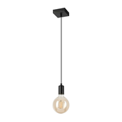 Luster na sajli ASTRID 1xE27/60W/230V mat crne boje
