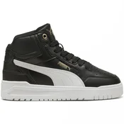 PUMA Shuffle Downtown Mid Sneakers Youth, Shoes, Black/White/Gold, 36