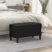 Klupa crna 70 x 35 x 41 cm od umjetne kože