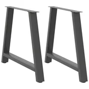 Noge za blagovaonski stol A-oblika 2 kom antracit 90 x (72-73) cm celik