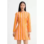 Marimekko obleka z dodatkom lanu