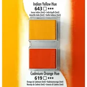 Daler Rowney Akvarelna barva Aquafine set 2 indian yellow hue/cdm orange