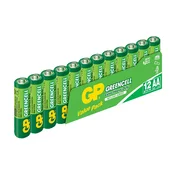 GP cink-kloridna baterija B1220F, GREENCELL R6, 12 kos, blister