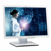 LCD Fujitsu 22 B22W-7; white;1680x1050, 1000:1, 250 cd/m2, VGA, DVI, DP, USB Hub, Speakers, AG, yellowed plastic