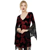 Ženska obleka KILLSTAR - Pandoras Rose - Black/Red - KSRA013586
