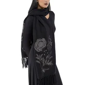 Šal KILLSTAR - Ravens Rose - Black - KSRA012087