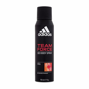 Adidas Team Force Deo Body Spray 48H dezodorans u spreju bez aluminija 150 ml za muškarce