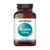 Biotin Viridian, 2500µg (90 kapsul)