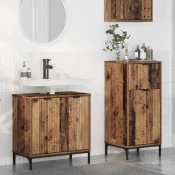 vidaXL Komplet pohištva za kopalnico 2 pcs Star les 39.5 x 36 x 88 cm