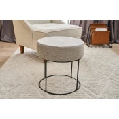 Atelier del Sofa Tabure 40x42x40cm, Krem-Crno