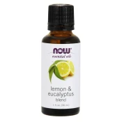 NOW Foods Eterično olje, limona & amp; Evkaliptusova mešanica (eterično olje limone in evkaliptusa), 30 ml
