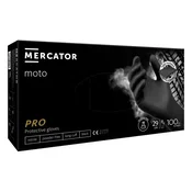 AMIO Mercator MOTO ČRNE nitrilne rokavice velikost M 100 kosov.