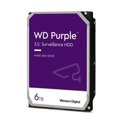 Western Digital WD Purple Surveillance HDD 6TB cache 128MB 5640rpm Low Noise (WD62PURZ)
