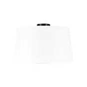 Stropna svetilka mat črna z belim odtenkom 45 cm - Combi