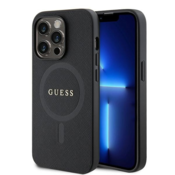 Guess GUHMP15LPSAHMCK iPhone 15 Pro 6.1 black hardcase Saffiano MagSafe (GUHMP15LPSAHMCK)