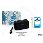 Versace Cofanetto Eau Fraiche Eau De Toilette Spray 100 Ml + Edt 10 Ml + Borsello Nero 1 unita