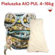 shumee NappiMe AIO PUL plenica za večkratno uporabo z grahovimi piščanci