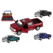 Teddies Avto Kinsmart Chevrolet 2014 Silverado kovina/plasten 13cm 4 barve za vzvratno raztezanje