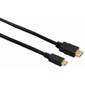 Hama HDMI 2m HDMI cable HDMI Type A (Standard) HDMI Type C (Mini) Black