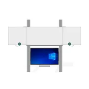 EliteTouch 65 premium / PYLON / W11 PRO, Android OS;AiO EliteTouch TV 5gen 65 s vertikálnym posuvom a triptych tabulou na pylónoch