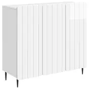 Kreveta Bijela visokog sjaja 89 x 34,5 x 82 cm