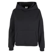 Womens Organic Oversized Hoodie Black