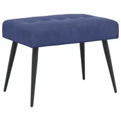 Vidaxl Klop s gumbnim oblazinjenjem Policijska modra 60 x 40 x 45 cm