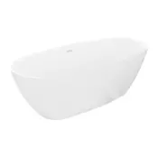 Mexen Luvo Slim prostoječa kopalna kad 170 x 75 cm, bela, bel preliv - 52801707500-20