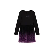 Desigual Obleka lila/sivka/magenta/črna