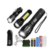 3x LED svetilka CREE XM-L T6 in Q5 2x ZOOM in XPE COB