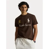 Polo Ralph Lauren Majica 710B20010002 Rjava Regular Fit