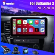 Srnubi 10.3” Android 11 Car Radio For Mitsubishi Outlander 3 2012-2018 2Din Multimedia Player GPS Navigation QLED Screen Carplay