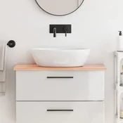 Kopalniški pult svetlo rjav 80x30x2 cm obdelan trden les