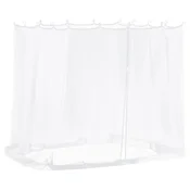 Vidaxl Komarščina za paviljon 220 mesh Bela 2 x 2 x 2 m Poliester