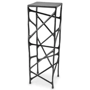 Casa Padrino luxury decorative column 33.5 x 33.5 x H. 100 cm - Square aluminum column - Plant column - Living room decorative column - Hotel decorative column - Luxury furniture